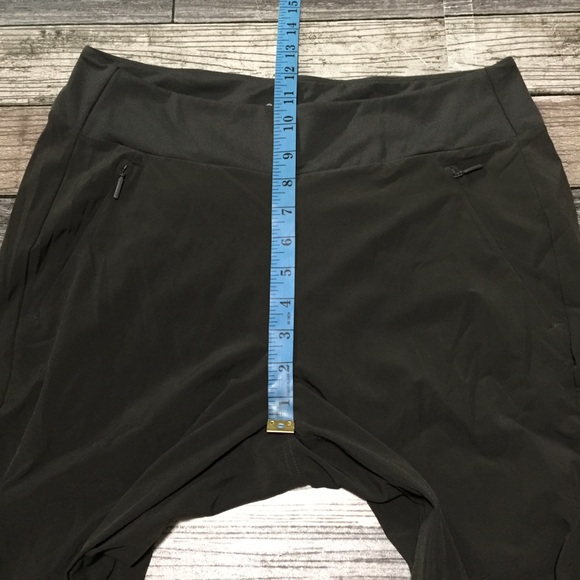 Athleta Pull On Joggers Women’s 10 Gray (Inseam 27) Lightweight Zip Pockets - Picture 3 of 9